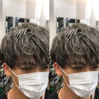 ショート カラー メンズパーマ/縮毛 超特化/tomokiのヘアスタイル