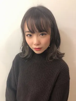ミディアム カラー ツヤ美髪💐 髪質改善/高山愛来のヘアスタイル