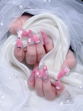 ネイル 🎀も ものネイルデザイン