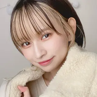 ミディアム カラー インナーカラー/レイ ヤーカット♡/マキシのヘアスタイル