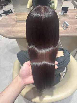 ロング カラー とろける艶髪レイヤー カット髪質改善しゅんのヘアスタイル