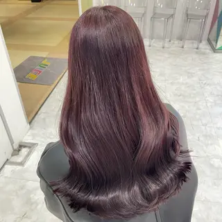 セミロング カラー 🎀🧁ダメージレス 艶髪カラー🧁🎀のヘアスタイル