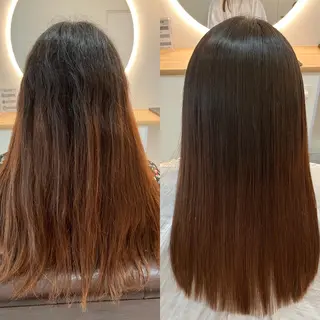 ロング カラー ヘアアレンジ キッズ 横浜関内髪質改善 re:Magoのヘアスタイル