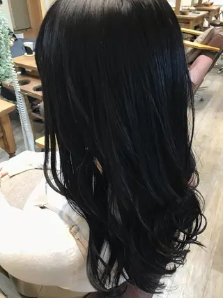 ミディアム カラー ブリーチ/髪質改善/ レイヤー/YUTO‎のヘアスタイル