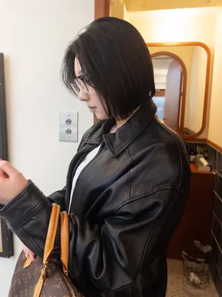 ミディアム 菊地 柚乃のヘアスタイル