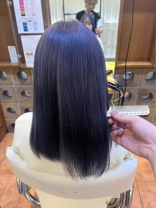 ロング カラー 🥀ダブルカラー/ 艶カラー🥀ユイキのヘアスタイル