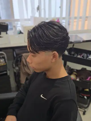 メンズ ミディアム Lapis 名古屋駅前店所属・LEN名古屋/パーマ 海外ヘア/メンズ特化のヘアスタイル