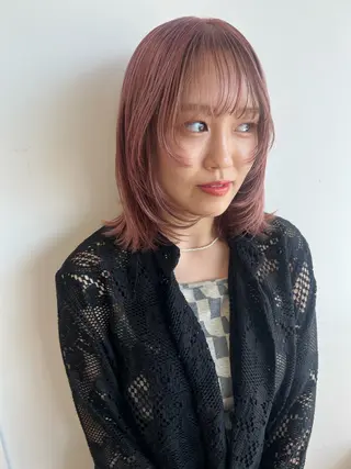 カラー 🎀暖色カラー/透明 感カラー/ひな🎀のヘアスタイル