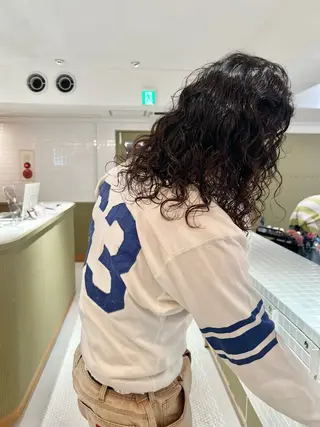 ロング パーマ メンズカット /パーマ🍀田畑玖音のヘアスタイル