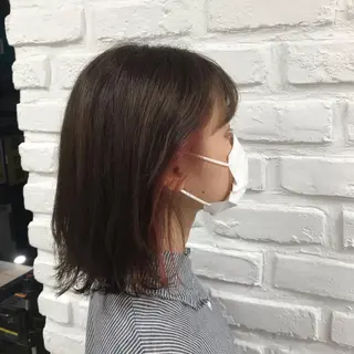 ミディアム カラー 【暖色カラー特化】 中山由梨のヘアスタイル