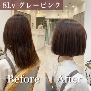 ショート カラー ブリーチなし✨艶髪 カラー𓃲YAGIのヘアスタイル
