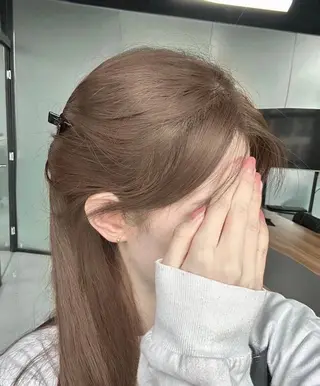 ミディアム カラー ブリーチなし/透明感 /ショート/大世のヘアスタイル