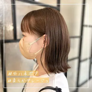 ミディアム カラー 平田 健一のヘアスタイル