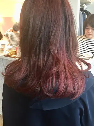 セミロング 所渉/韓国レイヤー /ウルフカットのヘアスタイル