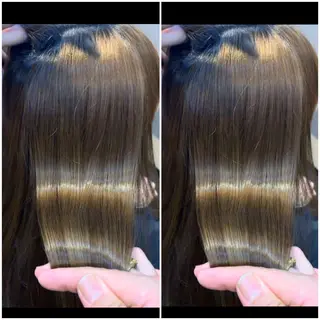 ロング カラー 艶カラー🩵💛 NANAのヘアスタイル