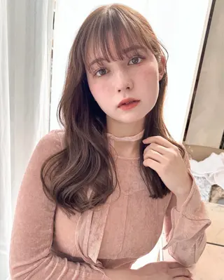 セミロング 寄り添い型🧚美容師 ✨表参道/明治神宮前のヘアスタイル