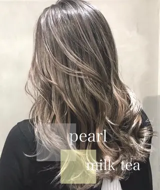 ロング カラー DX SHARE SALON SHIBUYA所属・AKI アキのヘアスタイル