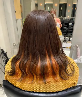 セミロング カラー ヘアアレンジ 艶髪/レイヤーカット 🐣misakiのヘアスタイル