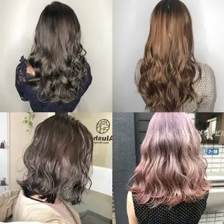 セミロング カラー ヘアアレンジ 平原 ミレイのヘアスタイル