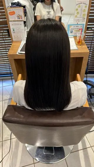 ミディアム カラー 髪質改善／艶髪／ タカハシ セリナのヘアスタイル