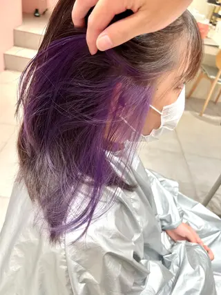 ミディアム カラー レイヤー専門家 ダブルカラー修のヘアスタイル