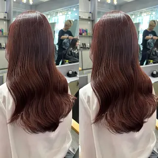 ロング 縮毛矯正/髪質改善/ レイヤー代々木/木下のヘアスタイル