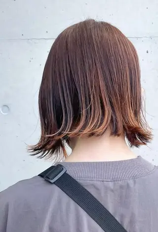 ショート カラー ✨艶カラー・ストレー ト✨achieveのヘアスタイル