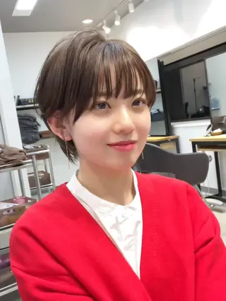 ショート neaf六本木所属・韓国風レイヤー ショート/犬塚 優介のヘアスタイル