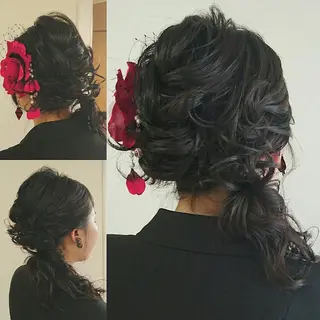 ヘアアレンジ 透明感ハイライト◎ 伊藤夏海のヘアスタイル