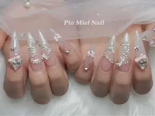 ネイル HANA 長さだしのネイルデザイン