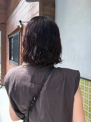 ミディアム パーマ 五十嵐 雄毅のヘアスタイル