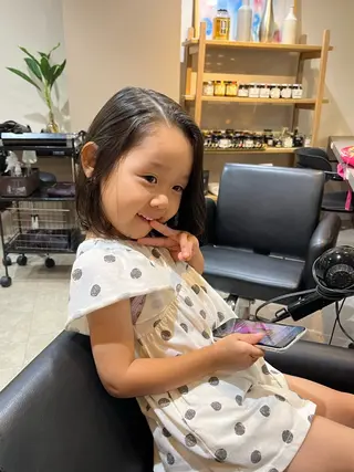 ショート キッズ 佐藤 永夏のヘアスタイル