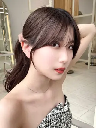 ロング カラー 🇰🇷韓国風くびれ ヘア🇰🇷中村優大のヘアスタイル