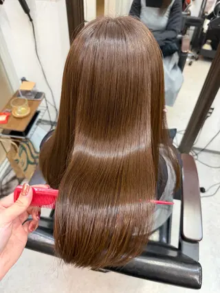 カラー たぴ。ぱつっとボブ /暖色艶カラー🍒のヘアスタイル