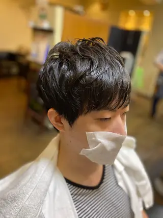 ショート パーマ メンズ カット&リラクゼーションサロンA/Z所属・メンズカット kimotoのヘアスタイル