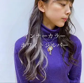 ロング カラー ﾊｲﾄｰﾝ/ｶﾗｰ/ 用賀/稲若健太郎のヘアスタイル