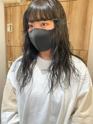 ミディアム カラー ヘアアレンジ パーマ指名No1 /namiのヘアスタイル