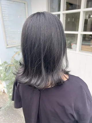 ミディアム カラー 浅原 恵樹のヘアスタイル