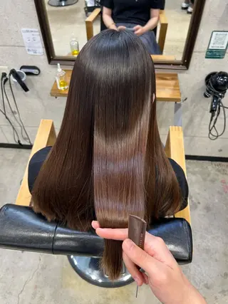 ロング 韓国パーマ 美容師 和田爽良のヘアスタイル