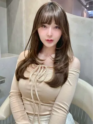 ロング カラー 大宮🫧艶カラー🩵 YUIのヘアスタイル