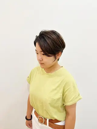 ショート newline銀座所属・👑銀座ショート/ 絶壁補正/金子涼👑のヘアスタイル