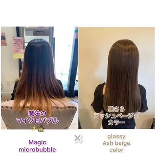 セミロング カラー 艶髪レイヤー上田 紗也🇰🇷💗のヘアスタイル