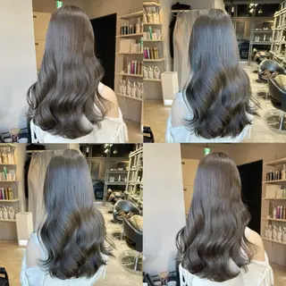 ロング KURO/韓国ヘア /レイヤーカットのヘアスタイル