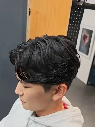 メンズ ミディアム パーマ 24時まで営業🌛東 陽町🍀静かに丁寧にのヘアスタイル