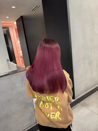 ロング カラー 🇰🇷韓国風ハイ トーンKANA🖤のヘアスタイル