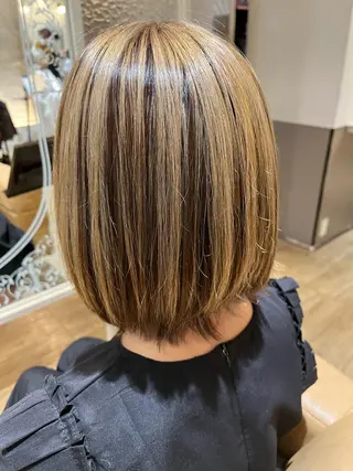 ミディアム カラー 中山 響希のヘアスタイル