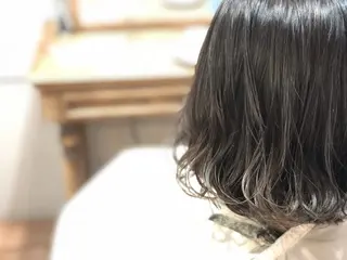ミディアム カラー てんま さやかのヘアスタイル