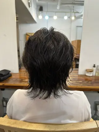 ミディアム パーマ メンズ 横浜/ボブ/ ショート/はやとのヘアスタイル