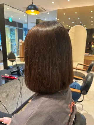 ミディアム カラー/髪質改善 トリートメント/優果のヘアスタイル