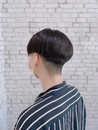 ショート カラー ヘアアレンジ メンズ ブリーチなし艶カラー 東家のヘアスタイル